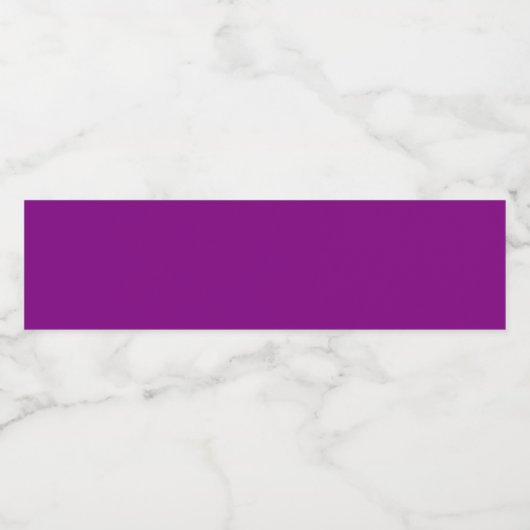 True Paars Waterfles Etiket (Enkel label)