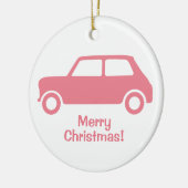 True Pink Mini Cooper Ornament - Personaliseer uw  (Links)