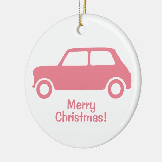 True Pink Mini Cooper Ornament - Personaliseer uw  (Links)
