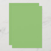 True Pistachio Green Feestdagenkaart (Voorkant / Achterkant)