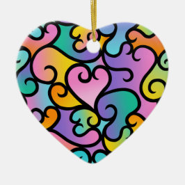 True Shades of Love Keramisch Ornament