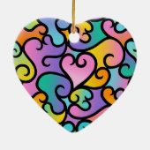 True Shades of Love Keramisch Ornament (Achterkant)