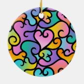 True Shades of Love Keramisch Ornament (Achterkant)