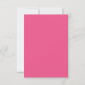 True Simplicity 1 Anjer Roze Minimal Wedding RSVP Kaartje (Achterkant)