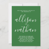 True Simplicity 1 Meadow Minimalist Wedding Kaart (Voorkant)