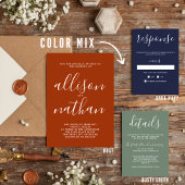 True Simplicity 1 Rust Script Minimalistische brui Kaart