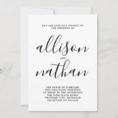 True Simplicity 1 Script Eenvoudige minimalistisch Kaart (Voorkant)