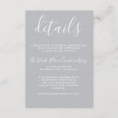 True Simplicity 1 Sterling Grijs Minimalistische b Informatiekaartje (Voorkant)