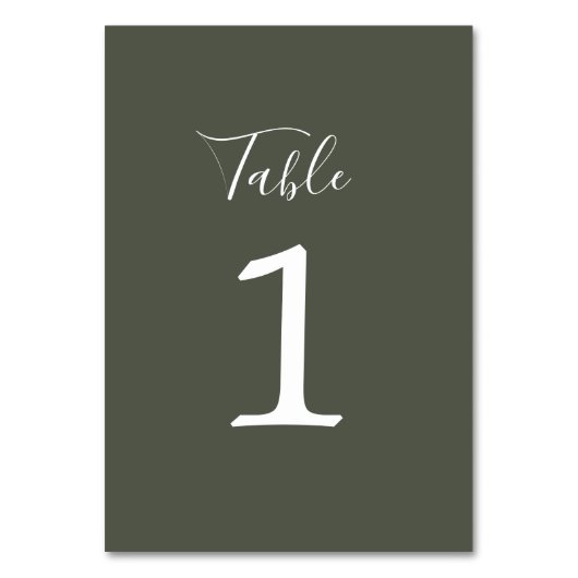 True Simplicity 1 Trouw Camo Tafelnummer (Achterkant)