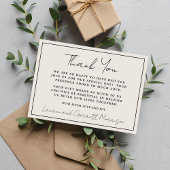 True Simplicity 3 Beige & Black Bedankt Opmerking