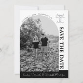 True Simplicity 3 Modern zwart-wit Save The Date (Voorkant)