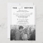 True Simplicity 3 Zwart-wit repetitie diner Kaart (Voorkant)