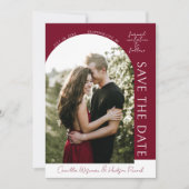 True Simplicity 4 | Burgundy | Save The Date (Voorkant)