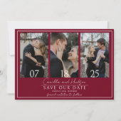 True Simplicity 4 | Burgundy | Wedding Save The Date (Voorkant)