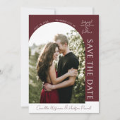 True Simplicity 4 | Deep Burgundy | Save The Date (Voorkant)