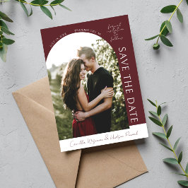 True Simplicity 4 | Diepe Burgundy | Save The Date