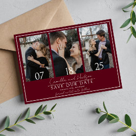 True Simplicity 4 | Donker Bourgondi | Trouwen Save The Date