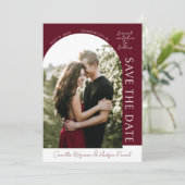 True Simplicity 4 | Donker Burgundy | Save The Dat Date (Staand voorkant)
