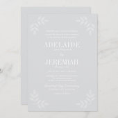 True Simplicity 6 Bloemen Cool Mist Wedding Kaart (Voorkant / Achterkant)