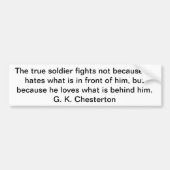 True Soldier Bumpersticker (Voorkant)