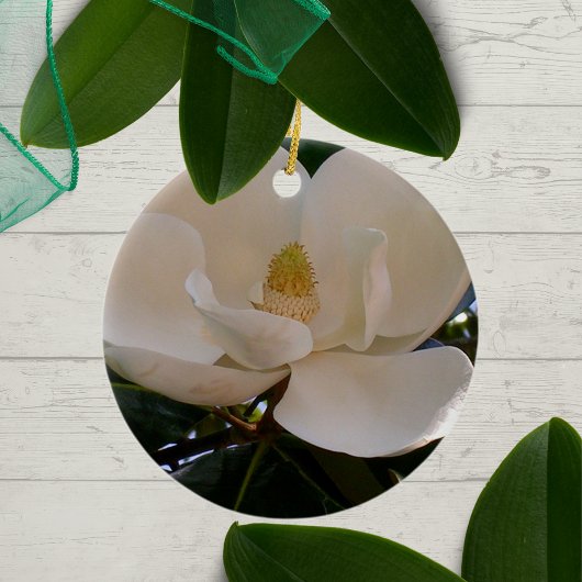 True Southern Magnolia Bloom Keramisch Ornament