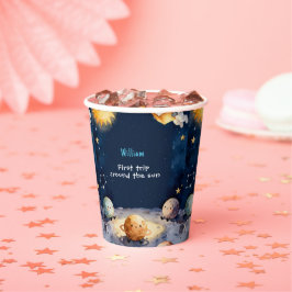 True Space First Trip Around The Sun 1st Birthday Papieren Bekers