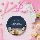 True Space First Trip Around The Sun 1st Birthday Papieren Bordje (Feest)