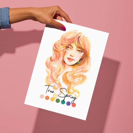 True Spring Type Seizoensgebonden Kleurenanalyse K Poster