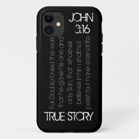 True Story bijbelvers John 3:16 iPhone 5 hoes (Achterkant)
