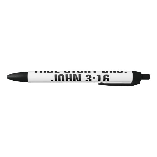 True Story Bro John 3:16 Zwarte Inkt Pen (Bodem)