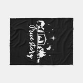 True Story Christmas Gift Religious Nativity Scene Fleece Deken (Voorkant (Horizontaal))