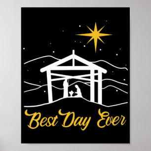 True Story-kerstcadeau Jezus Nativiteit, Christia Poster