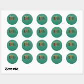 True Story Kerstmis Manger Natitivity Scene Buffal Ronde Sticker (Vel)