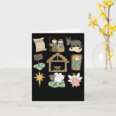 True Story Luke Jesus Geboorte Religieus Christeli Kaart (Gele Bloem)