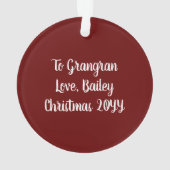 True Story Natitivity Mary Joseph Jesus Kerstmis Ornament (achterkant)