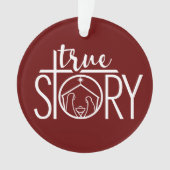 True Story Natitivity Mary Joseph Jesus Kerstmis Ornament (voorkant)