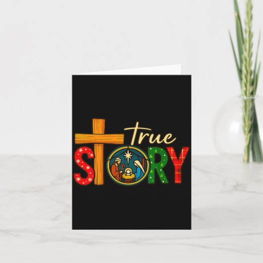 True Story Of Jesus Birth Christmas Nativity Chris Kaart (Voorkant)