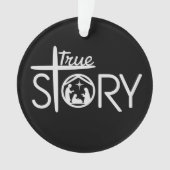 True Story of Jesus Birth Christmas Nativity Xmas Ornament (voorkant)