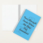 True Strength Light Blue Bullet Journal Notitieboek (Binnen)