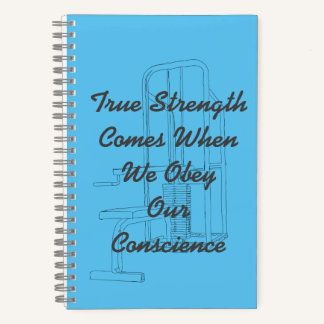 True Strength Light Blue Bullet Journal Notitieboek