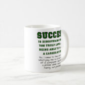 True Success Funny Mug Koffiemok (Voorkant rechts)