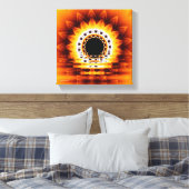 True Sunrise Fractal Modern Art Wrapped Canvas Afdruk (Insitu (Slaapkamer))