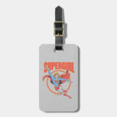 True  Supergirl Flying Graphic Bagagelabel (Voorkant verticaal)