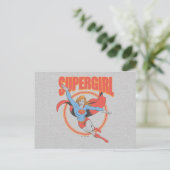 True Supergirl Flying Graphic Briefkaart (Staand voorkant)