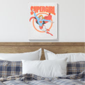 True  Supergirl Flying Graphic Canvas Afdruk (Insitu (Slaapkamer))