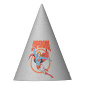 True  Supergirl Flying Graphic Feesthoedjes (Voorkant)