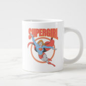 True  Supergirl Flying Graphic Grote Koffiekop (Rechts)