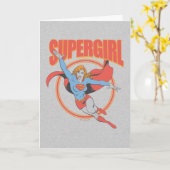 True Supergirl Flying Graphic Kaart (Gele Bloem)