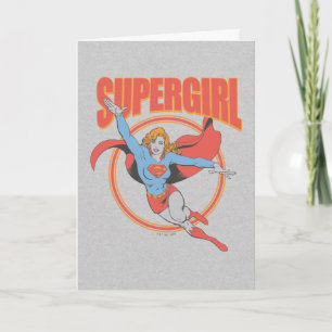 True  Supergirl Flying Graphic Kaart