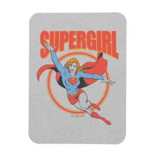 True  Supergirl Flying Graphic Magneet